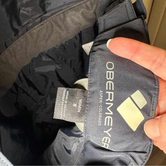 Obermeyer Malta Bib Ski Snow Bib Insulated Overalls in Black - Picture 12 of 16